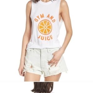 NWT Nordstrom SUB_URBAN RIOT Gym And Juice Muscle Tee size XS